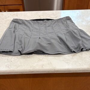 Tail Women's Black and White Checkered tennis skirt with undershorts